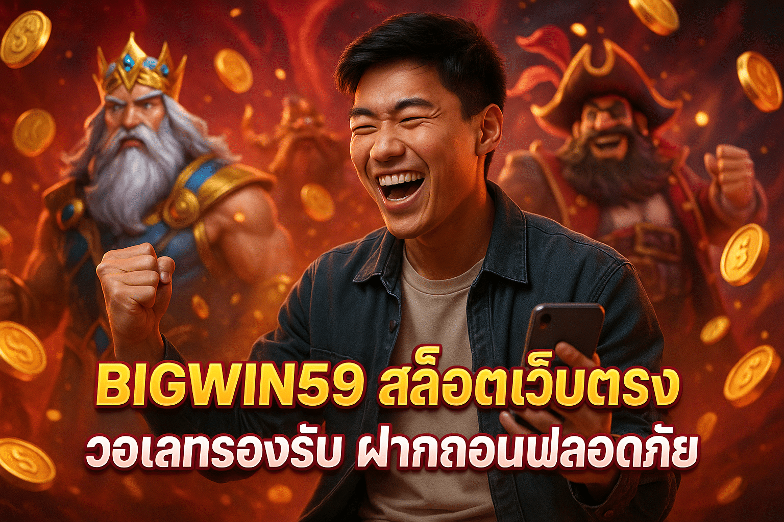 BIGWIN59 สล็อตเว็บตรง วอเลทรองรับ ฝากถอนปลอดภัย