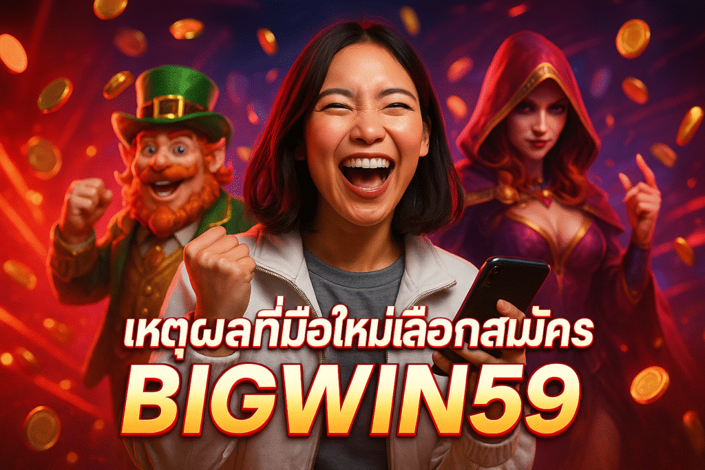 เหตุผลที่มือใหม่เลือกสมัคร BIGWIN59 มากกว่าเว็บอื่น