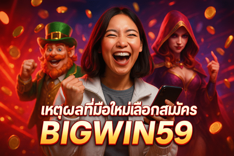 เหตุผลที่มือใหม่เลือกสมัคร BIGWIN59 มากกว่าเว็บอื่น