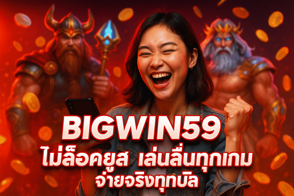BIGWIN59 ไม่ล็อคยูส เล่นลื่นทุกเกม จ่ายจริงทุกบิล