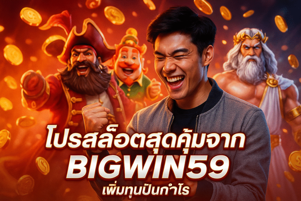 โปรสล็อตสุดคุ้มจาก BIGWIN59 เพิ่มทุนปั่นกำไร