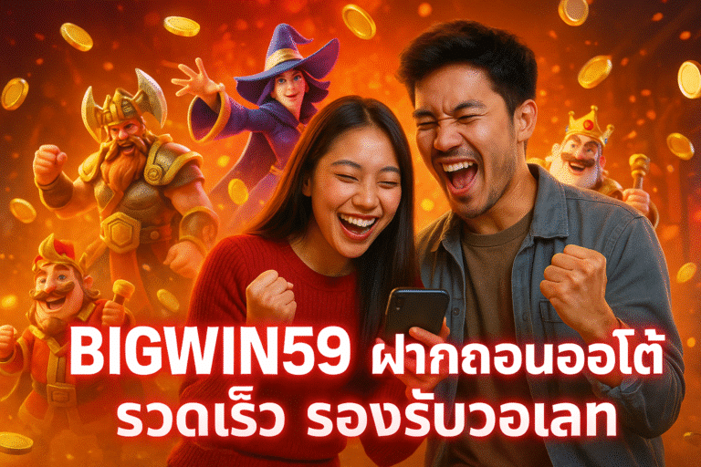 BIGWIN59 ฝากถอนออโต้ รวดเร็ว รองรับวอเลท