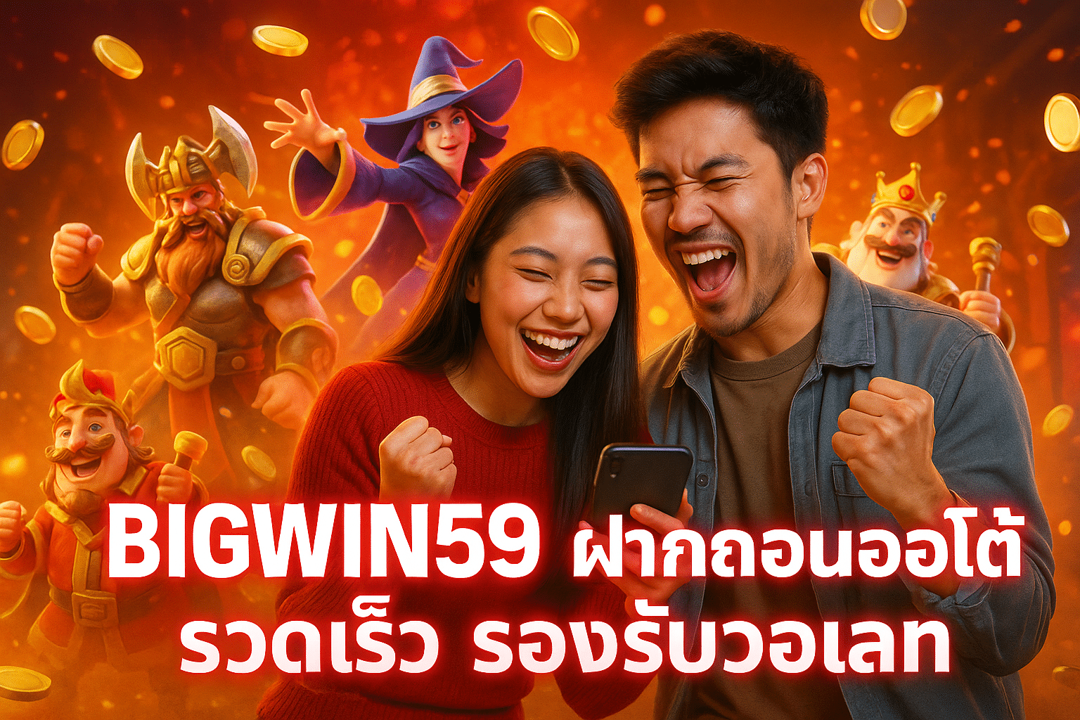 BIGWIN59 ฝากถอนออโต้ รวดเร็ว รองรับวอเลท