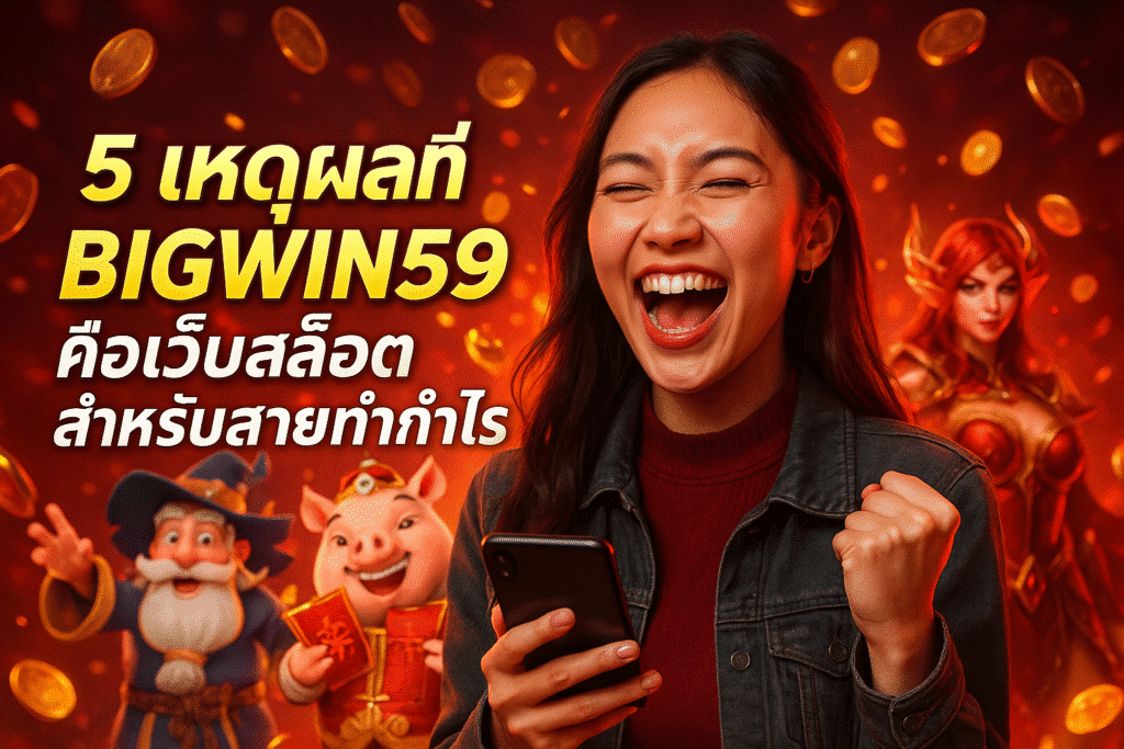 5 เหตุผลที่ BIGWIN59 คือเว็บสล็อตสำหรับสายทำกำไร